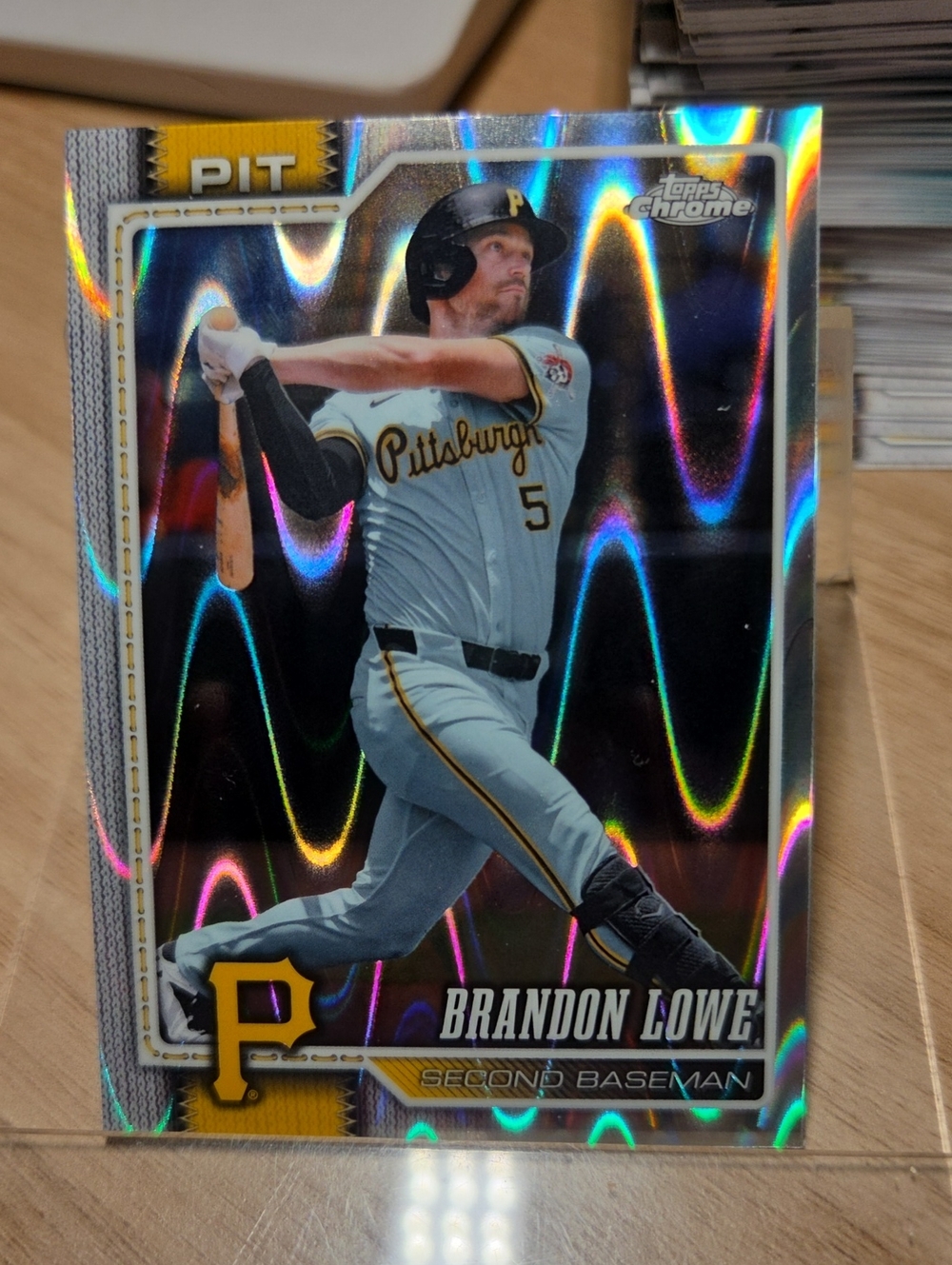 2026 Topps Chrome Brandon Lowe Ray Wave Refractor